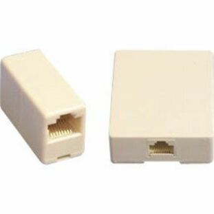 APC CAT 5 INLINE COUPLER, RJ45 FEMALE TO FEMALE, STRAIGHT THROUGH, WHITE