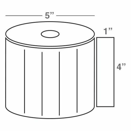 Wasp 4.0" x 1.0" Direct Thermal labels, 12 rolls, 2300 per roll
