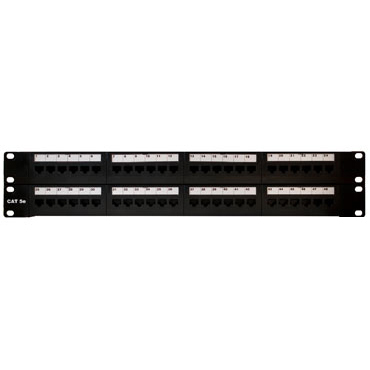 On-Q Cat 5e 48-Port Rack Mount Patch Panel