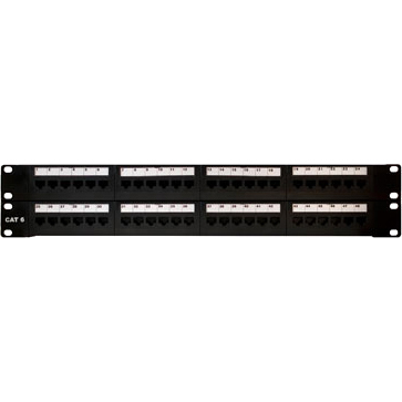 On-Q Cat 6 48-Port Rack Mount Patch Panel