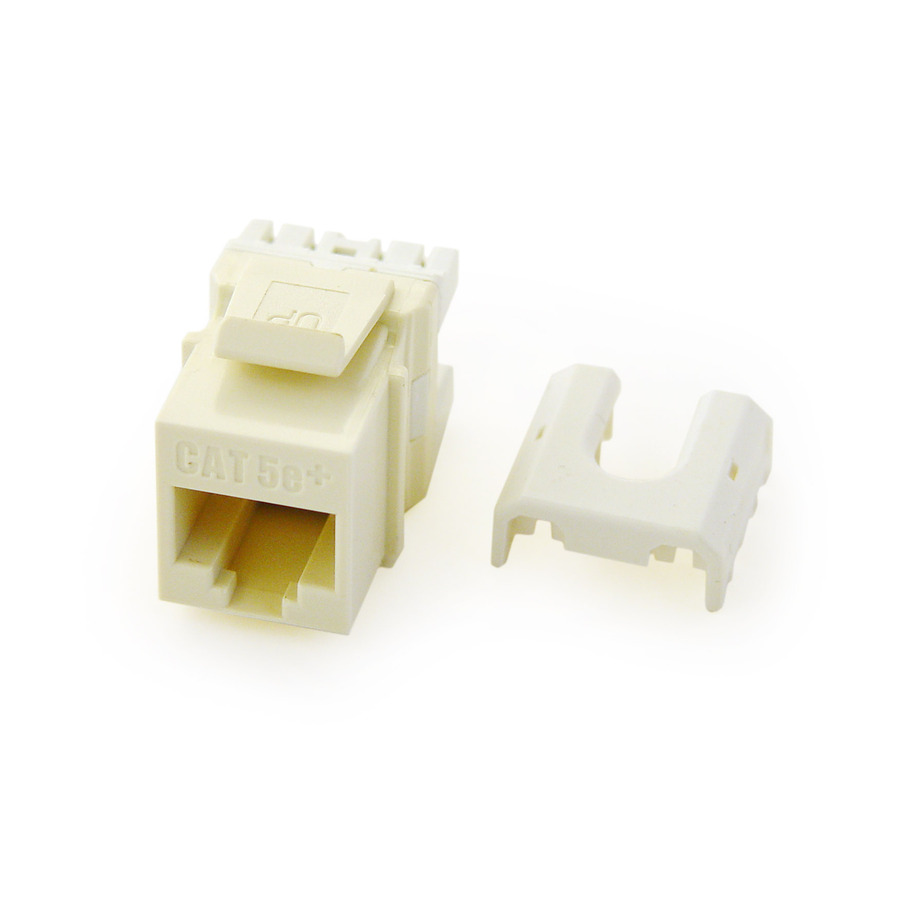 On-Q Quick Connect Cat 5e RJ45 T568-A/BKeystone Insert, Blue (50 Pack)