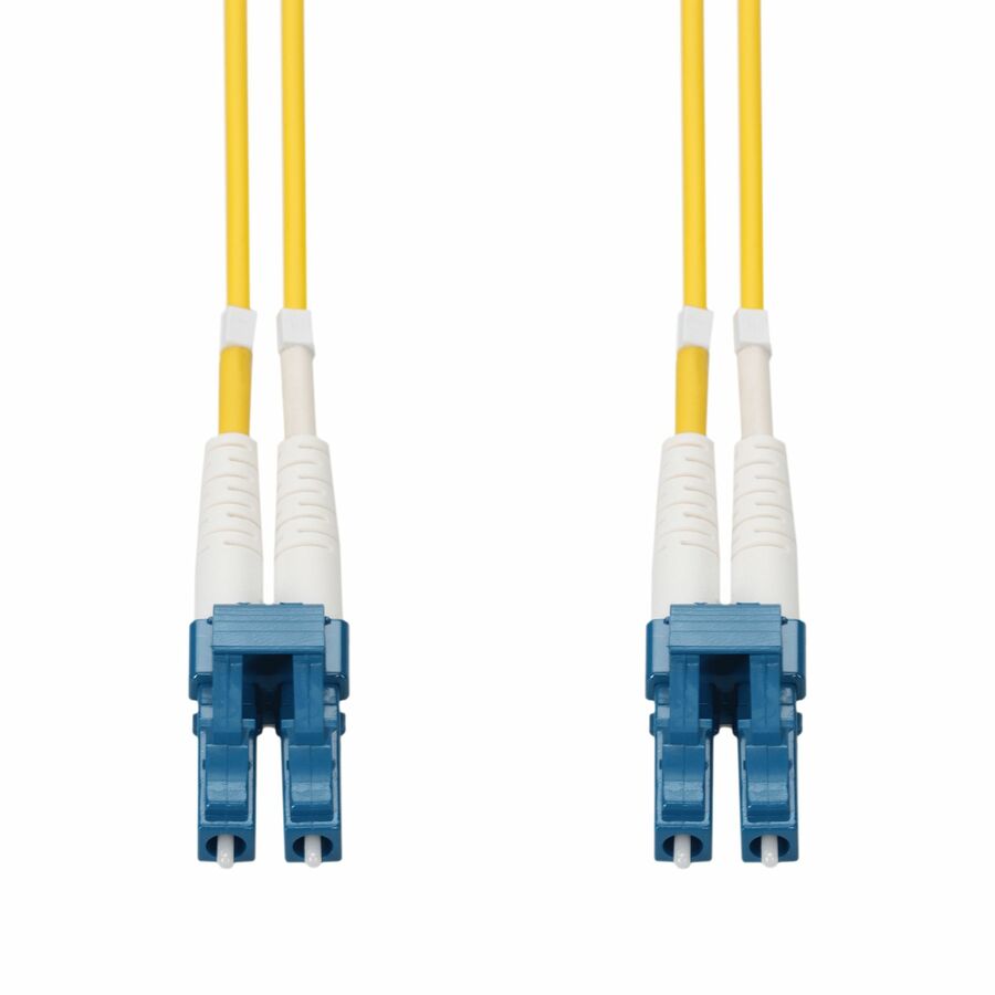 AddOn 15m LC to LC Yellow OM4 Duplex OFNP (Plenum-Rated) Fiber Patch Cable
