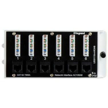 On-Q 6-Port Cat 6a Network Interface Module