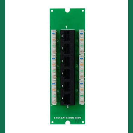 On-Q 6Port Cat 5e Data Board (for MDU enclosure)