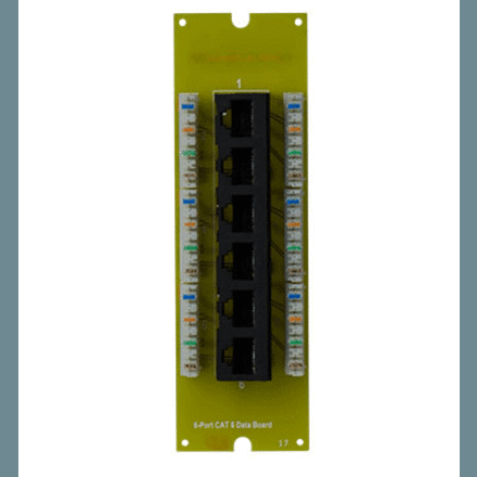 On-Q 6Port Cat 6 Data Board (for MDU enclosure)