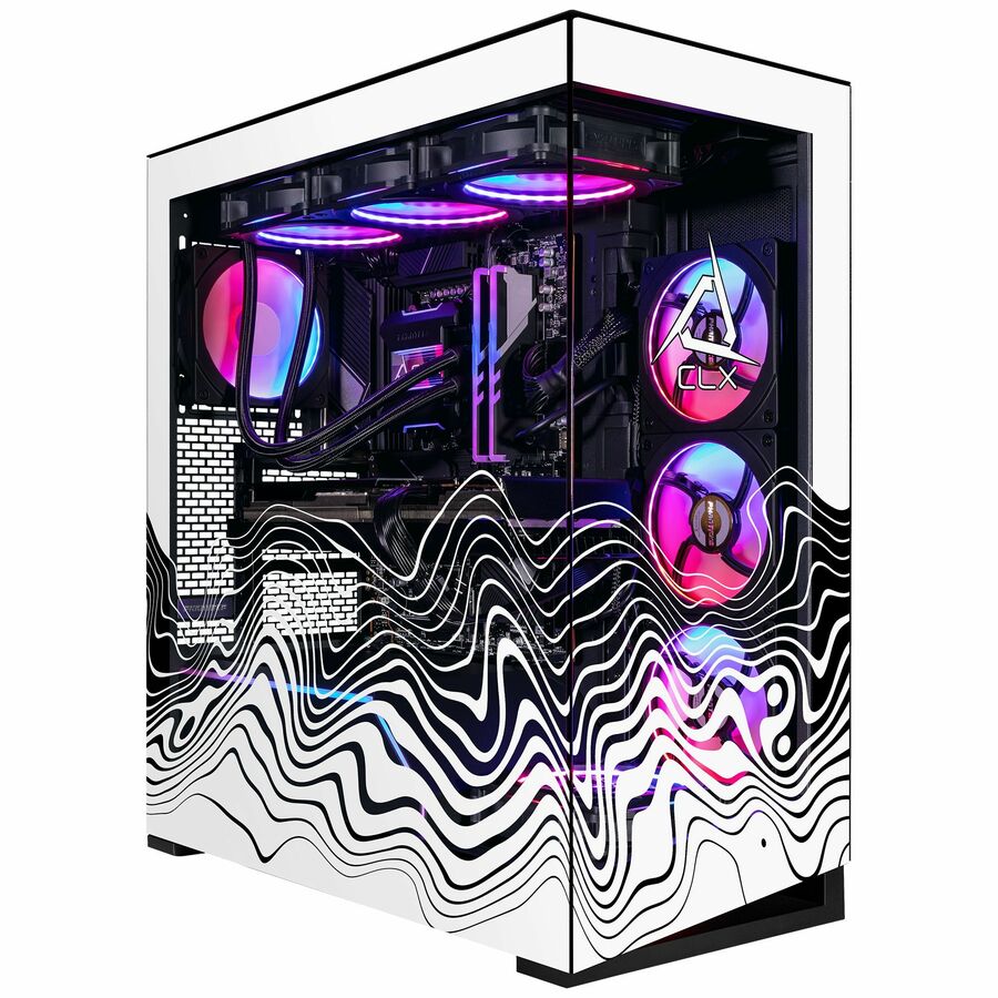CLX Horus Gaming Desktop Computer - AMD Ryzen 7 9800X3D - 64 GB - 6 TB HDD - 2 TB SSD - Mid-tower - Black
