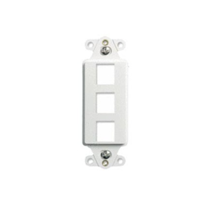 On-Q 3-Port Decorator Outlet Strap, 10-Pk, White