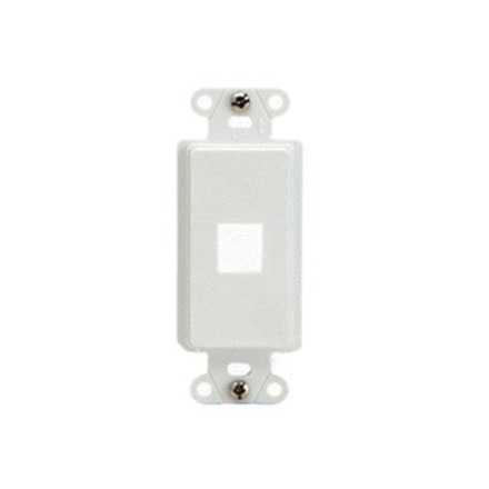 On-Q 1-Port Decorator Outlet Strap, 10-Pk, White