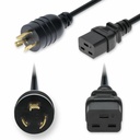 AddOn 6ft NEMA L5-20P Male to C19 Female Twist-Lock Compatible Industrial Grade 12 AWG 125V at 20A PVC SJT (Service Junior Thermoplastic) Black Power Cable