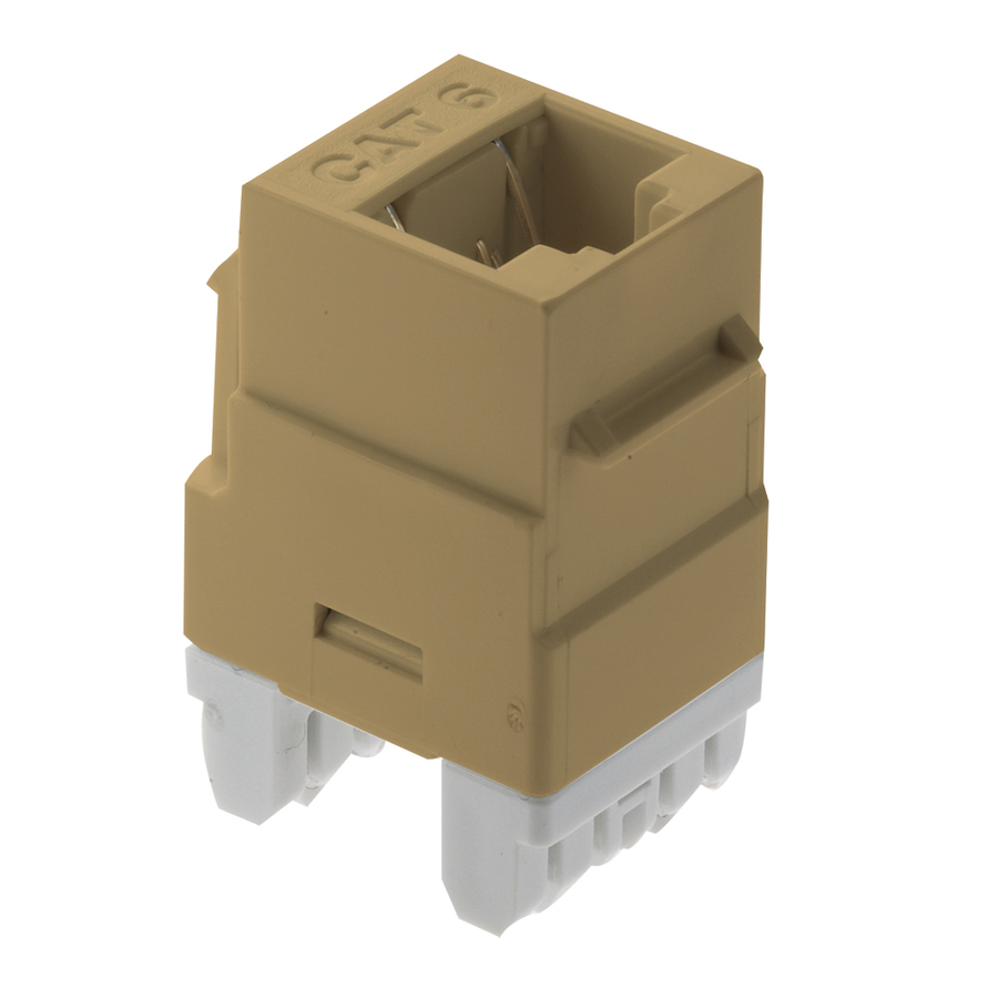 On-Q RJ45 Cat 6 Keystone Insert, Orange (M20)