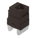 On-Q RJ45 Cat 6 Keystone Insert, Brown (M20)