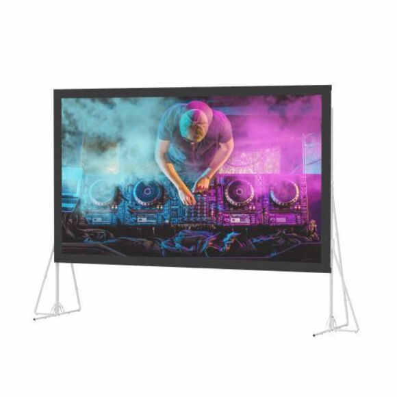 Da-Lite Heavy-Duty Fast-Fold Deluxe Screen System - Portable Folding Frame Projection Screen - HD Rental - 340in