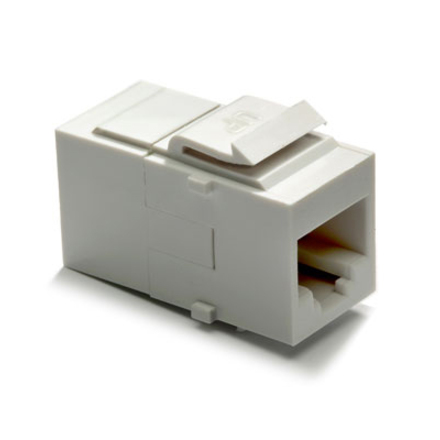 On-Q Cat 5e RJ45 Coupler Keystone Insert, Black