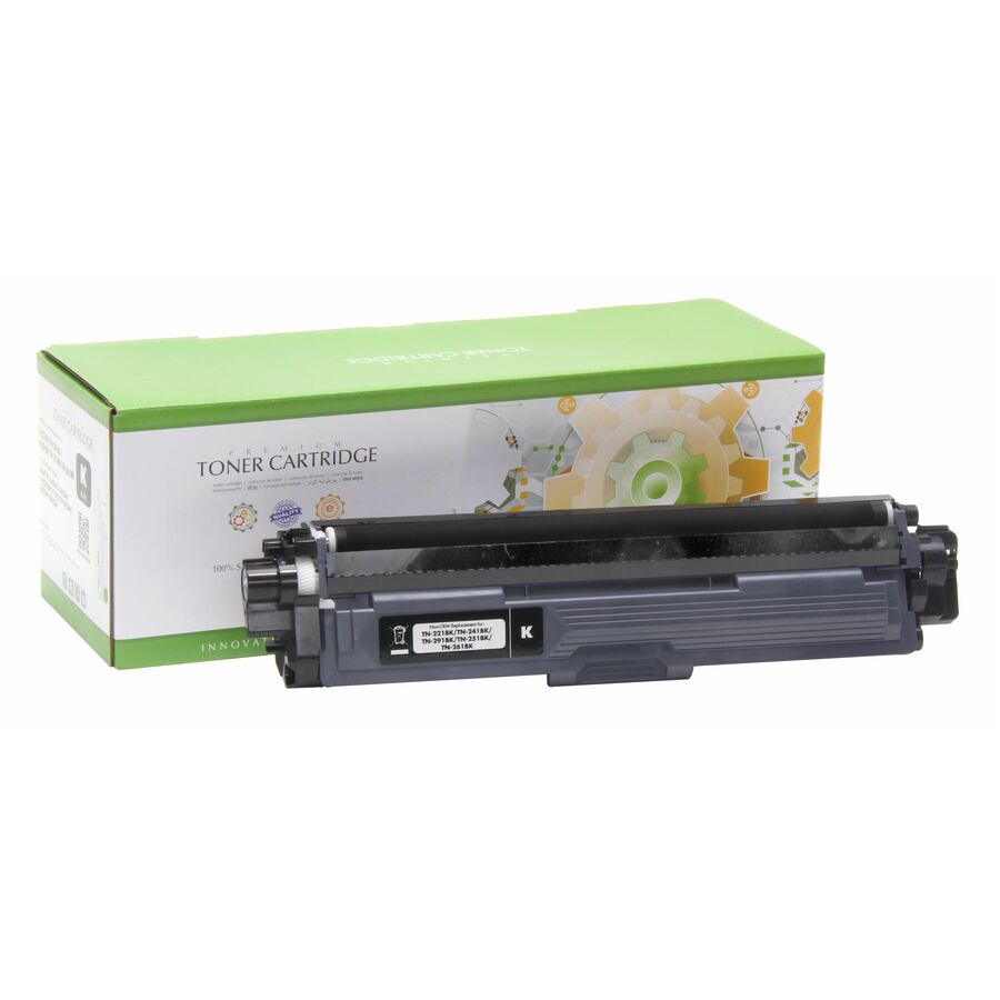Static Control Remanufactured Laser Toner Cartridge - Alternative for Brother (TN-221BK) - Black Pack