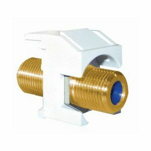 On-Q Recessed Self-Terminating F-Connector, White (M20)