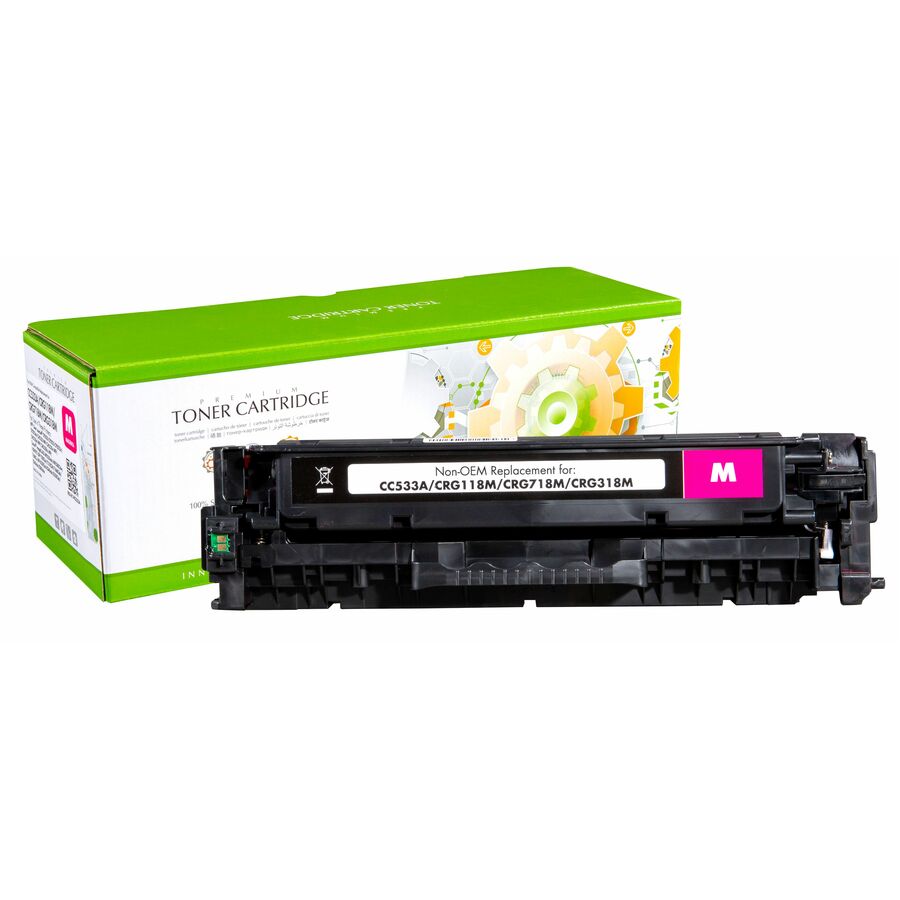 Static Control Remanufactured Laser Toner Cartridge - Single Pack CC533A,CRG-718M,CRG-118M,CRG-318M,CRG-418M,GPR-44M - Magenta - 1 Pack