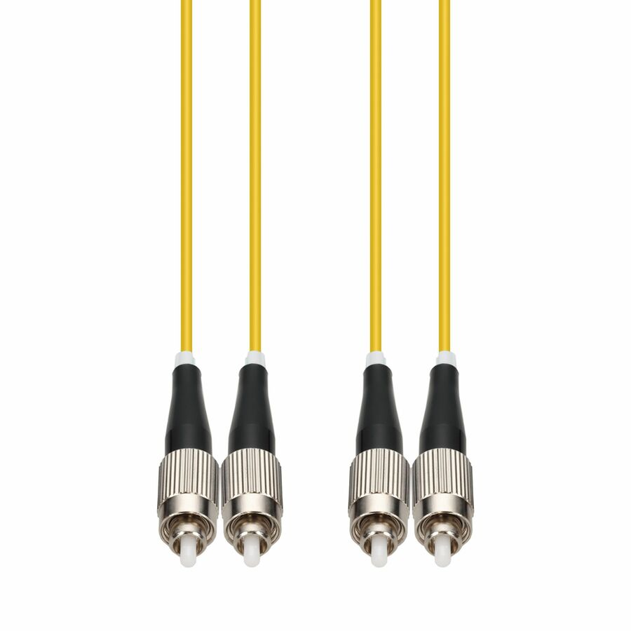 AddOn 2m FC to FC Yellow OS2 Duplex OFNR (Riser-Rated) SMF Fiber Patch Cable