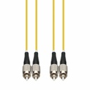 AddOn 2m FC to FC Yellow OS2 Duplex OFNR (Riser-Rated) SMF Fiber Patch Cable