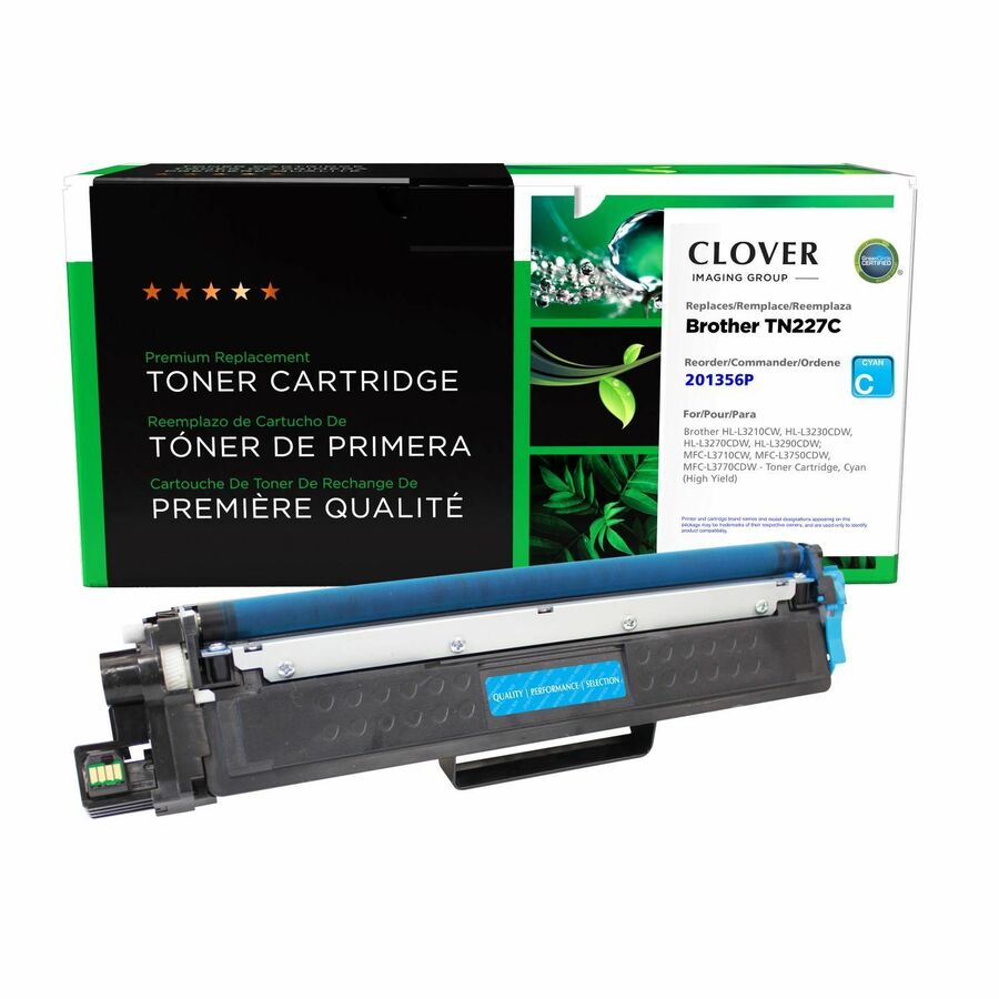 Clover Imaging Remanufactured High Yield Cyan Toner Cartridge for Brother TN227