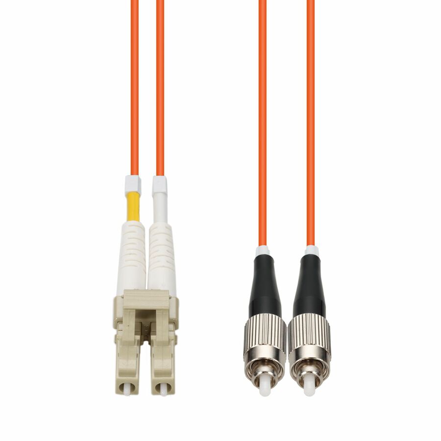 AddOn 2m LC to FC Orange OM1 Duplex OFNR (Riser-Rated) MMF Fiber Patch Cable