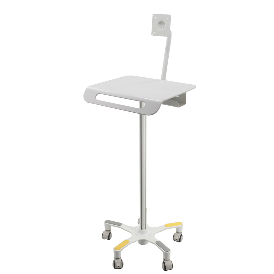 CTA Digital Medical Grade Anti-Microbial Floor Stand with VESA Compatibility