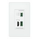 Crestron DM® Essentials 4K60 4:4:4 Transmitter for HDMI®, RS-232, and IR Signal Extension over CATx Cable, Wall Plate, White