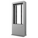 Portrait Back-to-Back Kiosks with Wheel Base