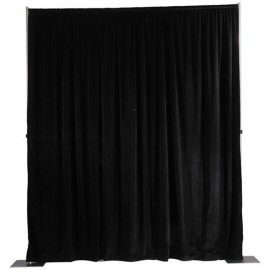 Da-Lite Background Drapery Panels - 4ft height x 13ft width - Gray