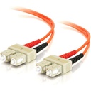 C2G-9m SC-SC 62.5/125 OM1 Duplex Multimode Fiber Optic Cable (TAA Compliant) - Orange