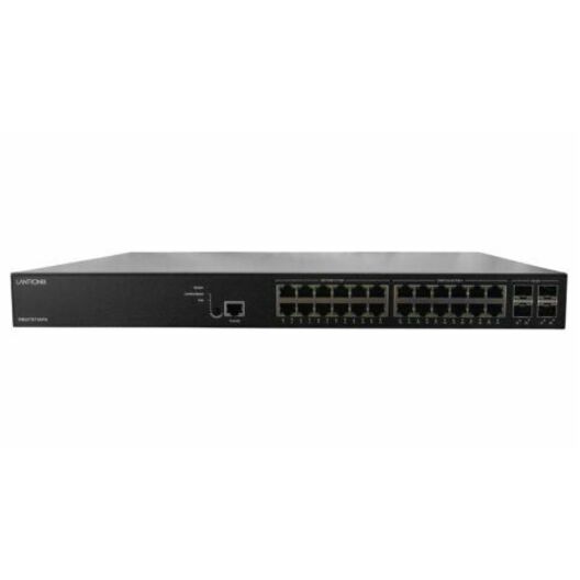 Managed Gigabit Ethernet PoE++ IEEE 1588v2 Switch; 12 10/100/1000Base-T ports + 12 100M/1G/2.5GBase-T ports + 4 10G SFP+ ports