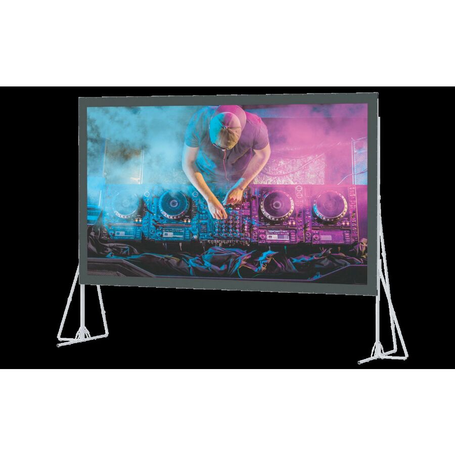 Da-Lite Heavy-Duty Fast-Fold Deluxe Screen System - Portable Folding Frame Projection Screen - HD Rental - 283in
