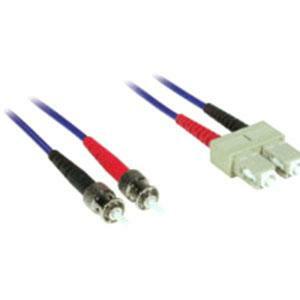 C2G-3m SC-ST 62.5/125 OM1 Duplex Multimode Fiber Optic Cable (Plenum-Rated) - Blue
