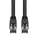 AddOn 5ft Black CAT 8 Shielded (S/FTP) PVC Ethernet Cable Snagless Easy Boot RJ-45 M/M