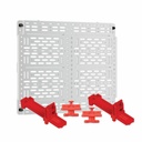 On-Q Universal Mounting Plate - For Plastic or Metal Enclosure - White