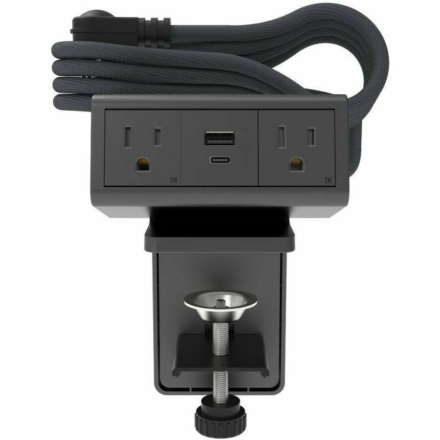 Wiremold D3RUR6XRGC dash 3-Cube Desktop Power Center - Graphite
