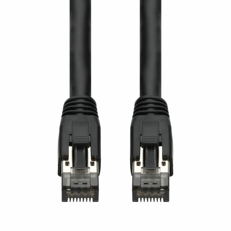 AddOn 15ft Black CAT 8 Shielded (S/FTP) PVC Ethernet Cable Snagless Easy Boot RJ-45 M/M