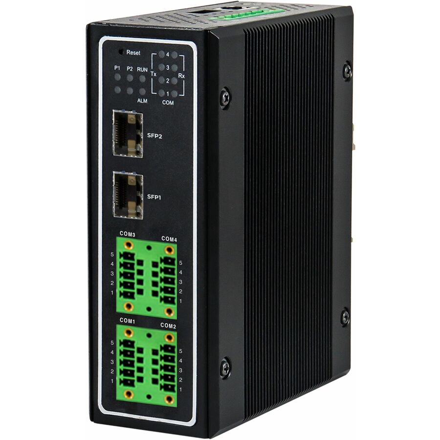 Black Box Industrial RS-232/422/485 Serial Device Server - 4-Port