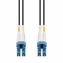 AddOn 70m LC to LC Black OS2 Duplex Armored SMF Fiber Patch Cable with 7mm OD Jacket