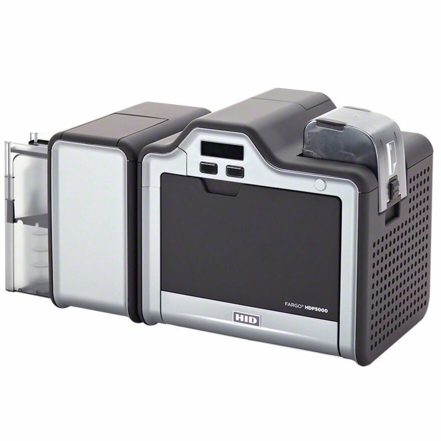 Fargo HDP5000e Single Sided Corporate, University, Healthcare, Government, Retail Dye Sublimation/Thermal Transfer Printer - Color - Card Print - Ethernet - USB