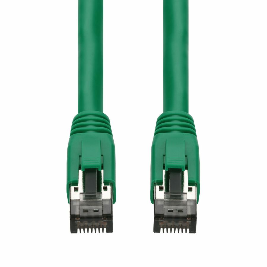 AddOn 1ft Green CAT 8 Shielded (S/FTP) PVC Ethernet Cable Snagless Easy Boot RJ-45 M/M