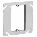 On-Q Single Gang Cover for 4-inch Square Box, 100-Pack, Wall Box Accessory, Plastic Single Gang Cover