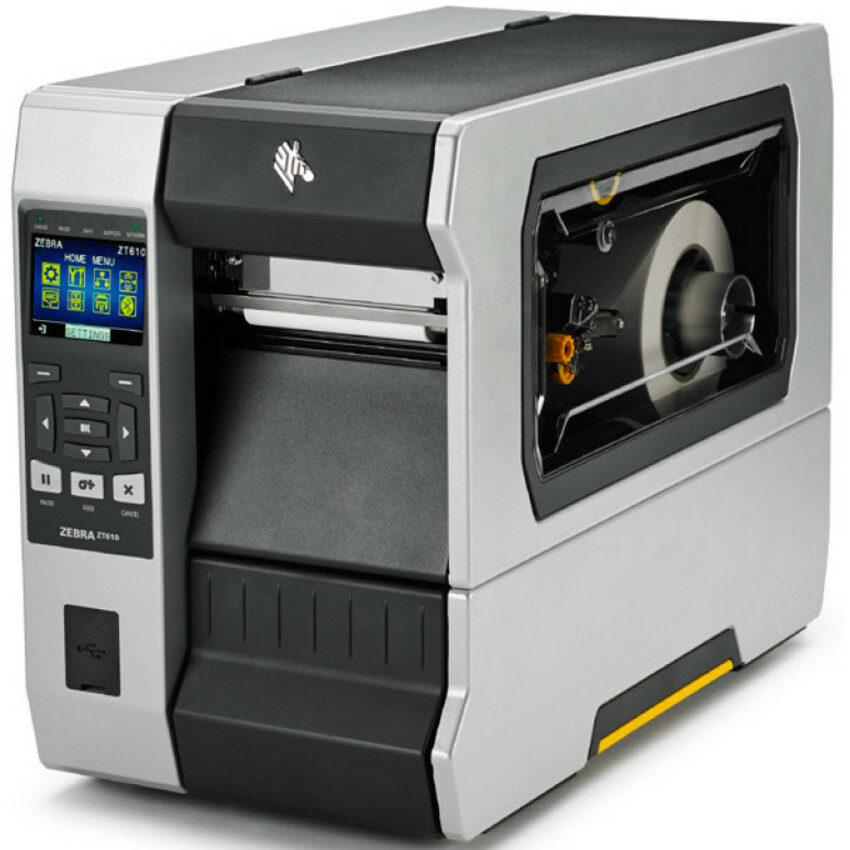 Zebra ZT610 Industrial Direct Thermal/Thermal Transfer Printer - Monochrome - Label Print - USB - Serial - Bluetooth