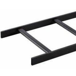 Ortronics Telco Style Tubular Runway- 24 in - Black- 9 ft - 8 1/2 in