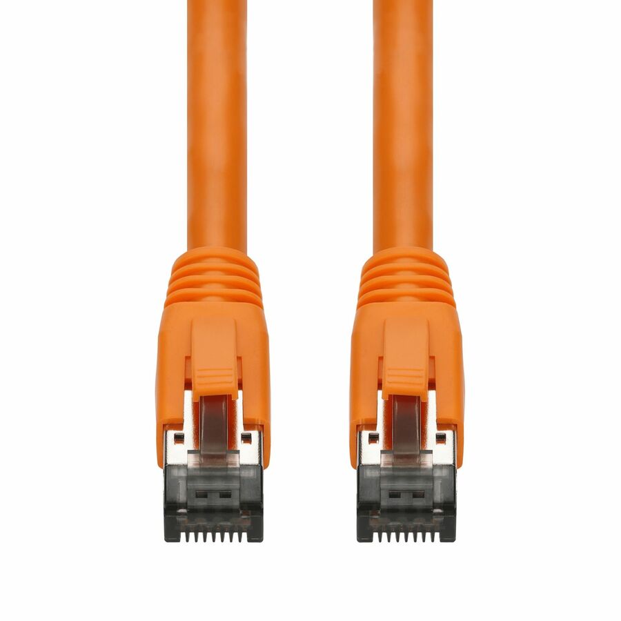 AddOn 2ft Orange CAT 8 Shielded (S/FTP) PVC Ethernet Cable Snagless Easy Boot RJ-45 M/M