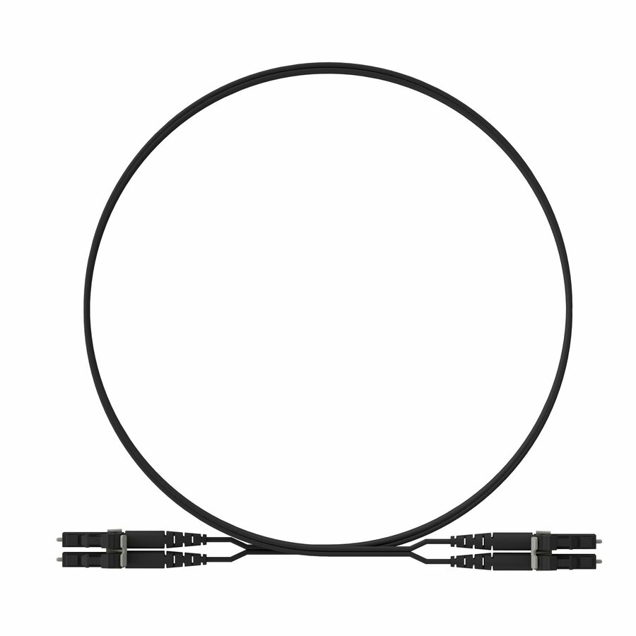 Panduit 2 Fiber, OM4+, Key/NonKey A-Black LC Duplex, Plenum