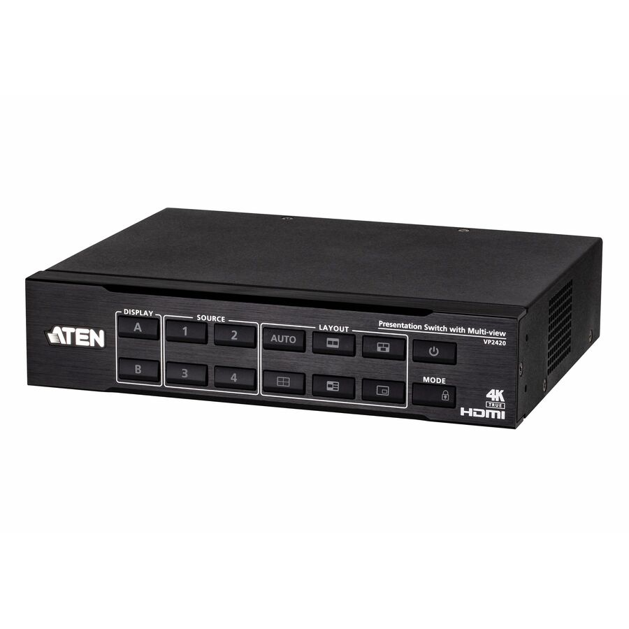 ATEN 4 x 2 True 4K HDMI Presentation Switch with Multi View VP2420