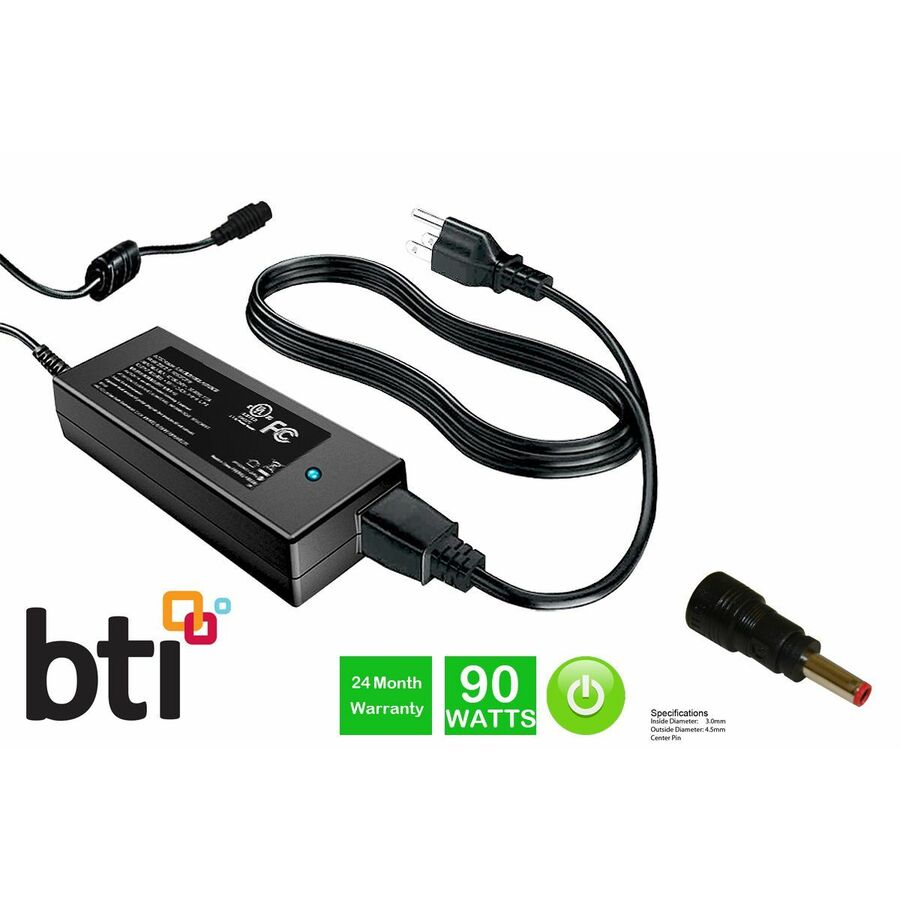 BTI 492-BDDT-BTI 19V 90W AC ADAPTER DELL INSPIRON 14 7000 (7430), 14 7000 (7435), 14 7000 (7440), 15 7000 (7500) 2-in-1 (CML), 15 7000 (7501)