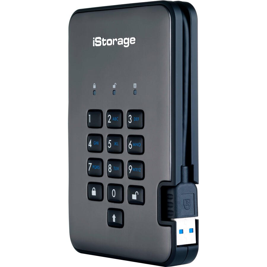 iStorage diskAshur PRO2 SSD 4 TB Secure Solid State Drive | PIN protected | NCSC CPA | FIPS 140-2 Level 2/3 Certified | NLNCSA BSPA and NATO Restricted Level Certified | Incorporated Common Criteria EAL 5+ | Dust/Water Resistant