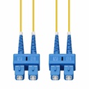AddOn 50m SC to SC Yellow OS2 Duplex OFNP (Plenum-Rated) SMF Fiber Patch Cable