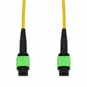 AddOn 8m MPO/APC to MPO/APC Yellow OS2 Duplex OFNP (Plenum-Rated) 12-Strand SMF Type-A (Straight) Fiber Patch Cable